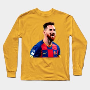 Messi pixel Long Sleeve T-Shirt